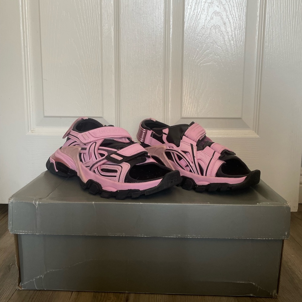 Balenciaga Pink Track Sandals